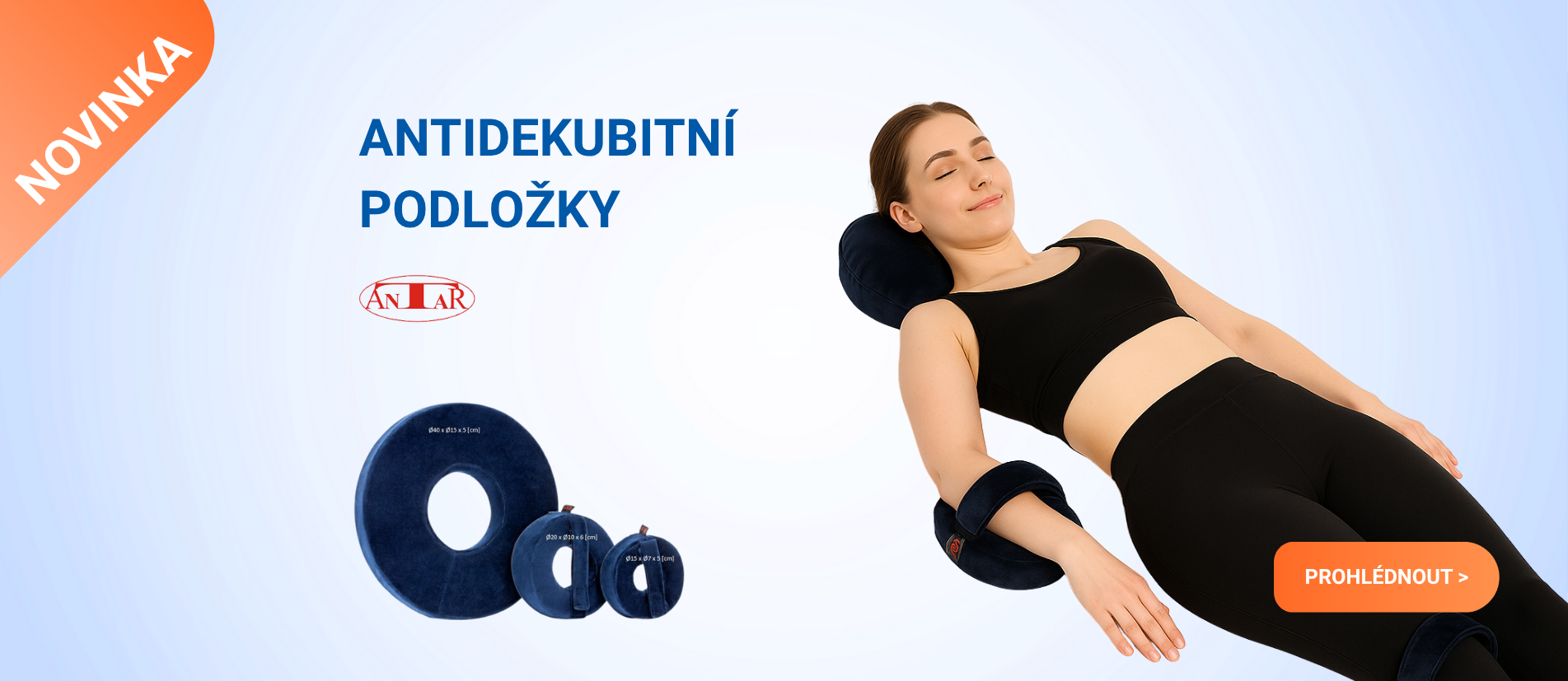 Novinka - Antidekubitní podložky